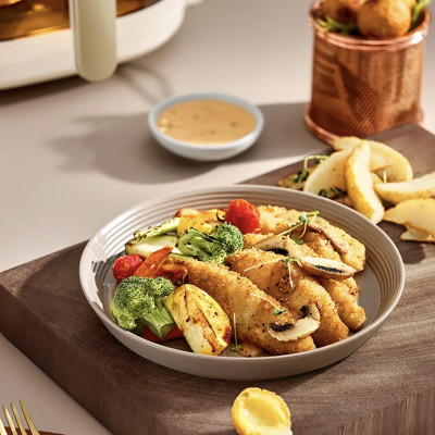 Nồi Chiên Không Dầu Bear QZG-F15E3 Cách Nhiệt Giảm Độ Ồn, Nhiệt Độ Từ 80-200 Độ C Dung Tích 5 Lít Công Suất 1500 W - Hàng Chính Hãng