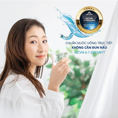 Máy lọc nước RO nóng lạnh 10 lõi Hòa Phát HWBR3A1021 - đạt chuẩn uống trực tiếp tại vòi - bảo hành 36 tháng - Hàng Chính Hãng