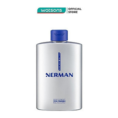 Sữa Tắm Gội Nerman Gentlman 3In1 Wash 350g