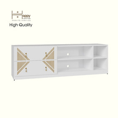 [Happy Home Furniture] CHARIS, Kệ TV 2 ngăn kéo, 160cm x 40cm x 50cm ( DxRxC), KTV_030