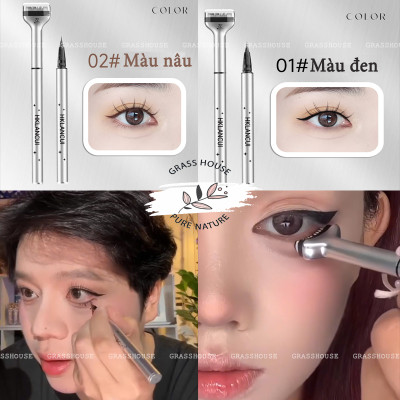 Set in mi dưới  HKLANCUI/ Dezone bao gồm cả bút kẻ mắt, khuôn ịn mi, mực mi dưới tiện dụng mà không nhòe (MI GIẢ)