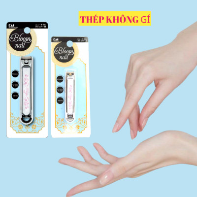 Bấm Móng Tay Inox Hoa Văn Cỡ Vừa Kai Razor 000HC3601 (Màu Trắng)