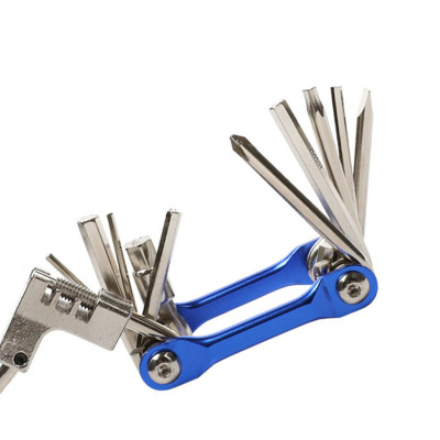 Lục giác sửa chữa xe đạp T-25 11 in 1, bao gồm các dụng cụ đủ loại như đinh vít, lục giác, cắt xích và nạy lốp - Mai Lee