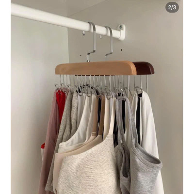 MÓC TREO GỖ treo đồ lót, thắt lưng, cà vạt, áo dây vật dụng phong cách vintage sang trọng - Hàng chính hãng