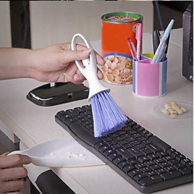 Bộ Chổi Xẻng Quét Bụi Bàn Thờ , Bàn Phím Và Nội Thất Ô Tô Mini - PaKaSa ( Màu ngẫu nhiên )