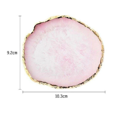 Khay Đá Pha Sơn Nhựa Cao Cấp, Đá Chụp Ảnh Nail, Đá Tán Bột Vẽ Gel, Miếng Pha Mực, 6 Màu Ngẫu Nhiên Làm Nail Tiện Lợi Nữ Women