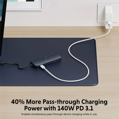 Cổng chuyển đổi HyperDrive Next 8-in-1 USB-C for Pro-grade Productivity HD4004GL - Hàng chính hãng