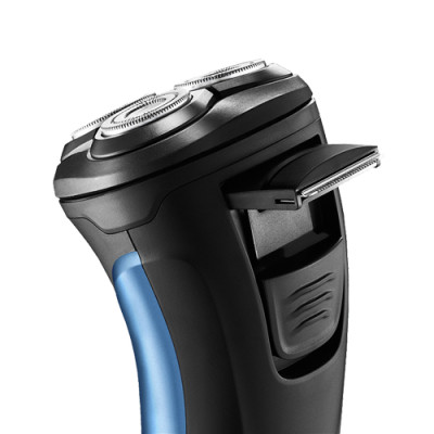 Máy Cạo Râu Flyco 3 Lưỡi Kép FS197VN Thân Máy Kháng Nước Sạc Nhanh 1 Giờ - Hàng Chính Hãng