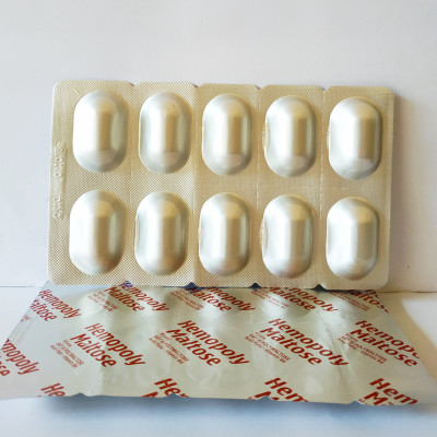 VIÊN UỐNG BỔ MÁU HEMOPOLY MALTOSE – GIÚP BỔ SUNG SẮT III POLYMALTOSE, ACID FOLIC – HỖ TRỢ TÁI TẠO HỒNG CẦU, GIẢM TÌNH TRẠNG THIẾU MÁU DO THIẾU SẮT, KHÔNG NÓNG KHÔNG TÁO BÓN – HỘP 30 VIÊN (MỖI NGÀY DÙNG 1 VIÊN)