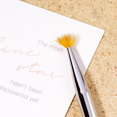 Cọ Thưa Ombre Làm Nail Hình Quạt, Đầu Lông Siêu Mềm Mịn, Cán Gỗ Mini Dễ Cầm, Tạo Ombre Đẹp, Rắc Nhũ Móng Độc Đáo