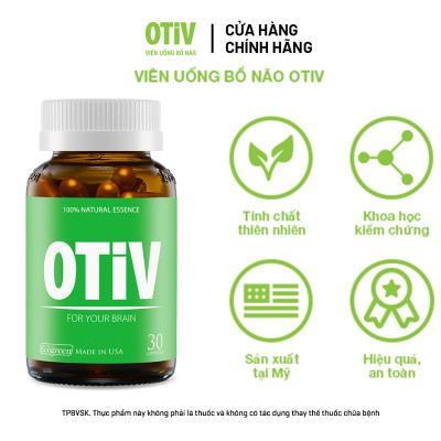Combo 4 hộp OTIV bổ não 30 viên tặng 1 hộp 15 viên