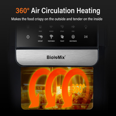 Nồi chiên không dầu điện tử dung tích 7 Lít nhãn hiệu Biolomix mã AF536 - HÀNG NHẬP KHẨU