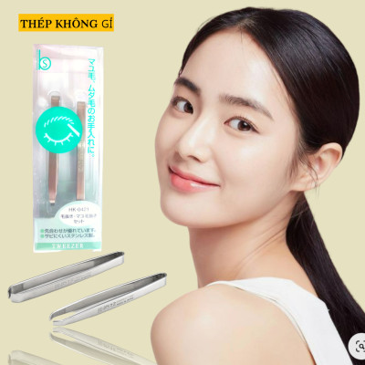 Nhíp Nhổ Lông Mày Bằng Thép Không Gỉ Kai Tweezer 4959-HK0421