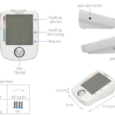 Máy Đo Huyết Áp Bắp Tay Beurer BM44 (Có Adapter)