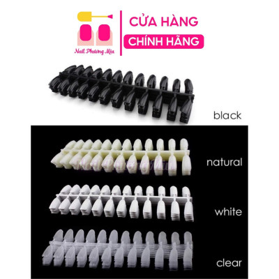 Vỉ Móng Mẫu Form Tròn Học Nail Chuyên Dụng, Bịch 240 Móng, Nhựa Loại 1, Tập Sơn Vẽ Hoạt Hình Làm Nail, Dễ Dàng Tách Ra Nữ Women