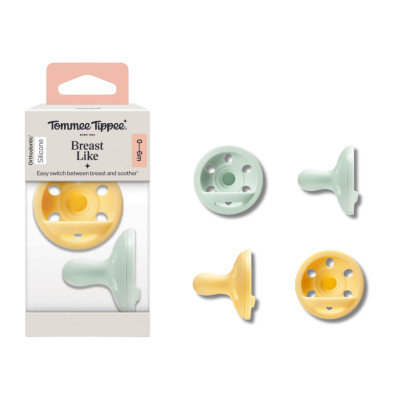 Ty Ngậm Mô Phỏng Ti Mẹ Dành Cho Bé Từ 0 - 6 Tháng, 6 - 18 Tháng (Vỉ Đôi, Tách Lẻ)