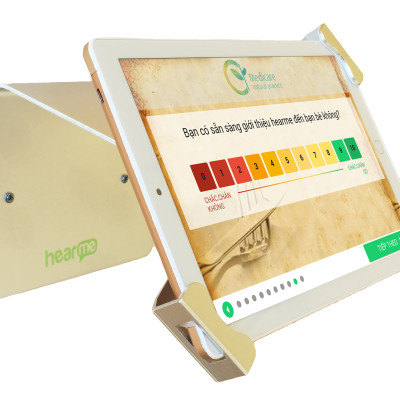 Giá đỡ máy tính bảng hearme TDB-10A - để bàn / Treo tường - Có khóa bảo vệ - hàng chính hãng