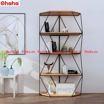 KỆ TRANG TRÍ PHÒNG KHÁCH THIẾT KẾ SANG TRỌNG OHAHA - KTT015