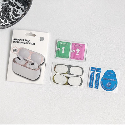 Miếng Dán Chống Bụi Kim Loại Dành Cho Airpods 3- Hàng chính Hãng 