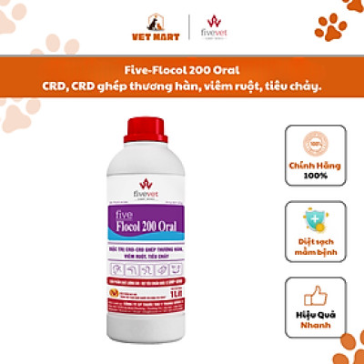 Five-Flocol 200 Oral CRD, CRD ghép thương hàn, viêm ruột, tiêu chảy