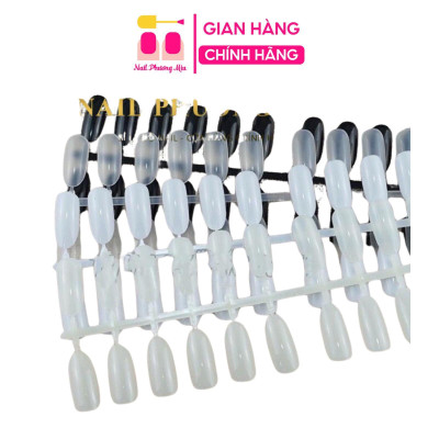 Vỉ Móng Mẫu Form Tròn Học Nail Chuyên Dụng, Bịch 240 Móng, Nhựa Loại 1, Tập Sơn Vẽ Hoạt Hình Làm Nail, Dễ Dàng Tách Ra Nữ Women