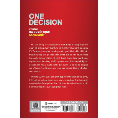 One Decision - Kỹ Năng Ra Quyết Định Sáng Suốt - Tìm thấy mục đích sống