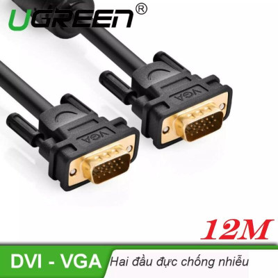Ugreen UG11642VG101TK 12M màu Đen Cáp tín hiệu 2 đầu VGA - HÀNG CHÍNH HÃNG