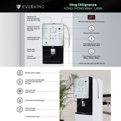 Máy Lọc Nước Điện Giải iON Kiềm EVERKING EKSignature-139 - Hàng Chính Hãng