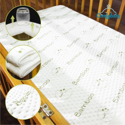 Tấm lót chống thấm thay tã cho bé 4 lớp 100% Sợi Tre Bamboo / Organic cotton (Cotton hữu cơ) thoáng khí, chống thấm nước Comfybaby
