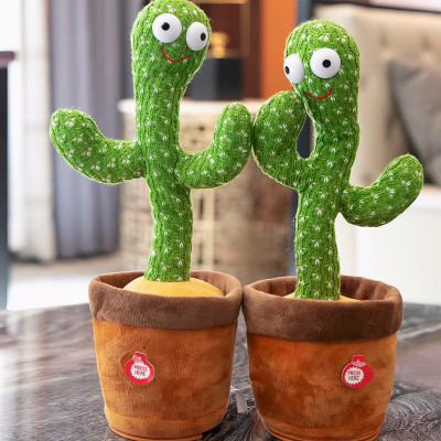 Cây xương rồng KG72 nhồi bông có nhạc, biết nhảy biết múa và nhại tiếng, dễ dàng sử dụng và an toàn cho bé có nhạc 120b- Hàng chính hãng