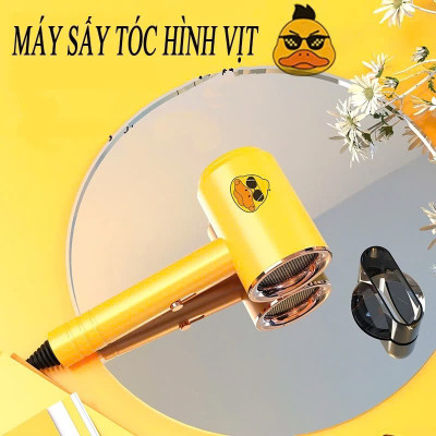 Dụng Cụ Làm Đẹp - Máy Sấy Tóc Tạo Kiểu 2 Chiều Hình Vịt Vàng Dễ Thương 3 Chế Độ Sấy Nhỏ Gọn Tiện Lợi Khi Đi Du Lịch