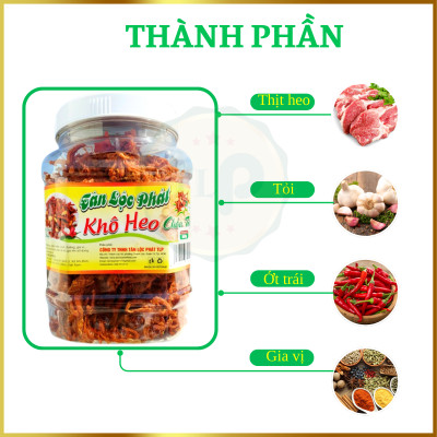KHÔ HEO CHÁY TỎI TÂN LỘC PHÁT BỊCH 100G