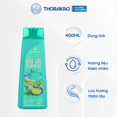 Gội Xả 2IN1 Chanh Sả Bạc Hà Kiềm Dầu Giảm Gàu 400ML