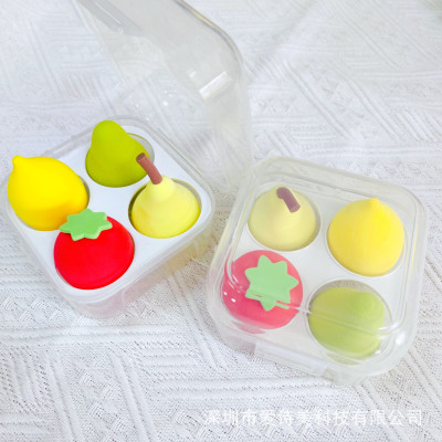 Combo 4 món mút tán phấn cao cấp hình trái cây giọt nước , tán phấn siêu mềm mại hình giọt nước , có độ đàn hồi cao , dẻo ,không bị biến dạng ,nhiều màu sắc cute xinh xắn đáng yêu