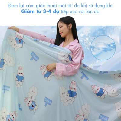 [CHĂN HÈ MÁT LẠNH] Mền lạnh I Cool Advance NIN House NM8029 160x210cm | Chăn chần Ice Silk, Chăn điều hoà nhiều độ