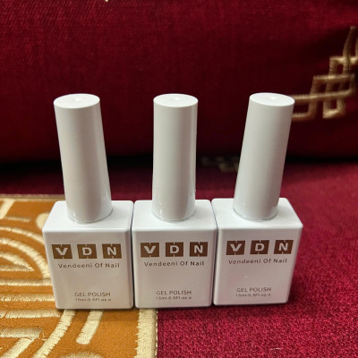 Sơn Gel Màu Thạch Hồng Cam VENDEENI V6-S04 Cao Cấp Chai 15ml Làm Nail Hàn Quốc Tone Hồng Nhạt Nhẹ, Gel đậm Đặc Mướt, Dễ Kéo Không Bị Gợn, Nắp Tròn