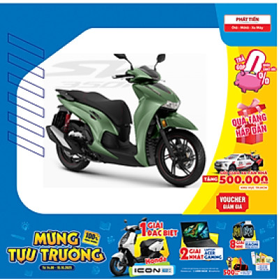 Xe Máy SH350i 2025 Phiên Bản Thể Thao Xanh 
