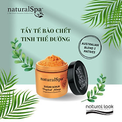 Tẩy tế bào chết tinh thể đường giúp tái sinh tế bào, sáng khỏe làn da - naturalSpa Tropical Mango Sugar Scrub 500gr