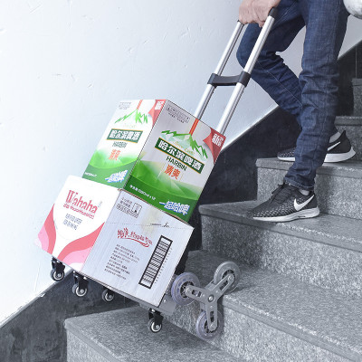 Xe Kéo Hàng Gấp Gọn 6 Bánh Leo Cầu Thang