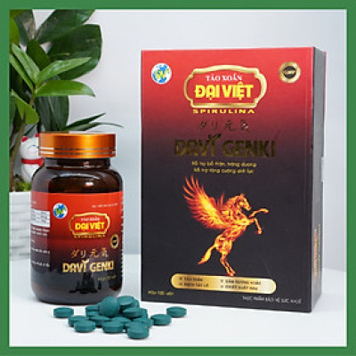 Tảo xoắn Đại Việt TPBVSK Davi Genki Viên uống hỗ trợ bổ thận, hỗ trợ tráng dương, hỗ trợ cải thiện sinh lý nam giới DV31
