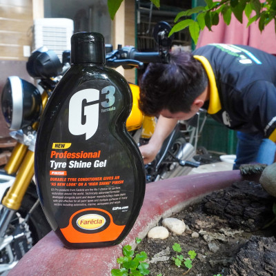 Chai xịt bảo dưỡng và tạo độ bóng lốp xe Ô tô G3 Pro Tyre Shine Liquid 