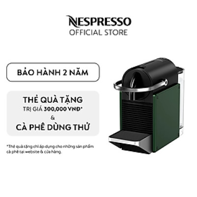 Máy pha cà phê Nespresso Pixie Xanh Lá Đậm - Hàng chính hãng 