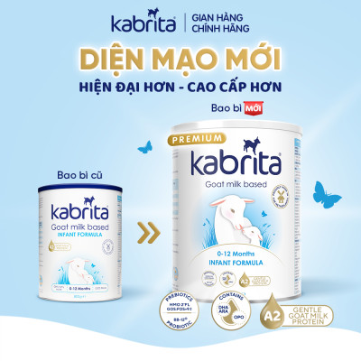 [Phiên bản mới] Sữa dê Kabrita số 1 cho trẻ 0-12 tháng - Lon 800g
