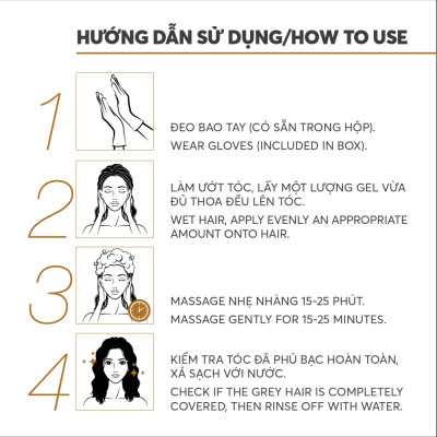 Gel Gội Phủ Bạc Vitamin B5 Flash 200ml (P03 - NÂU HẠT DẺ)