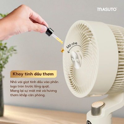 Quạt Điện Cây Masuto MS Smart Air Thông Minh AI, Điều Khiển Bằng Giọng Nói Tiếng Việt, Quạt Mát Ion Âm Bổ Sung Oxy, Điều Hòa Không Khí, Có Remote Từ Xa - Hàng chính hãng