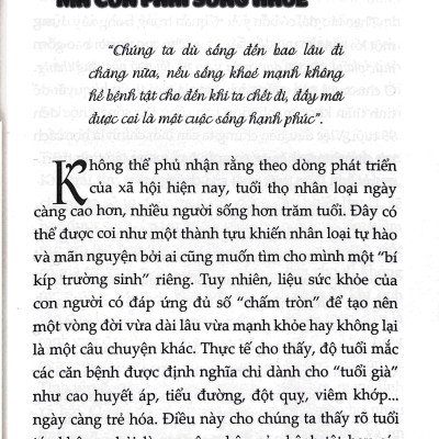 88 Bí Quyết Sống Khỏe Mạnh Đến Năm 99 Tuổi - Tác Giả GS Yoo Tae Yong (PD)