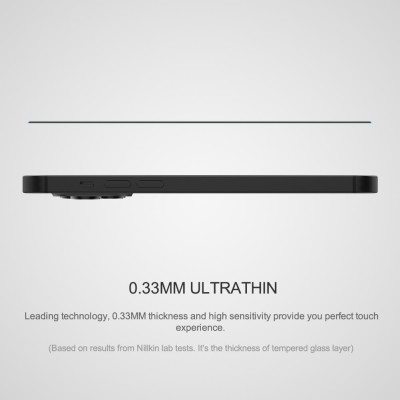 Miếng dán kính cường lực full  3D cho iPhone 14 Pro Max (6.7 inch) hiệu Nillkin Amazing CP+ Pro (Phủ Nano, vát cạnh 2.5D, mỏng 0.33mm) - hàng nhập khẩu