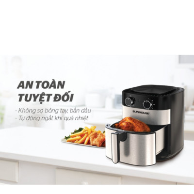  Nồi chiên không dầu Sunhouse 6 lít SHD4026- Hàng chính hãng