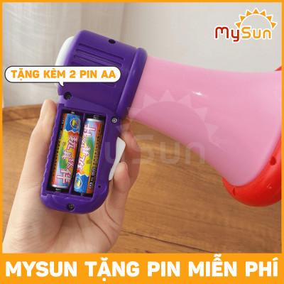 Loa đồ chơi cho bé loa mini thay đổi giọng nói phát thanh cầm tay tặng PIN