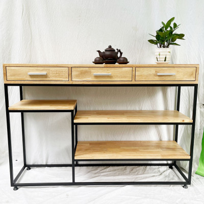 Bàn console trang trí mặt gỗ khung sắt Juno sofa CSTCT039 120x30x80 cm nhiều màu lựa chọn